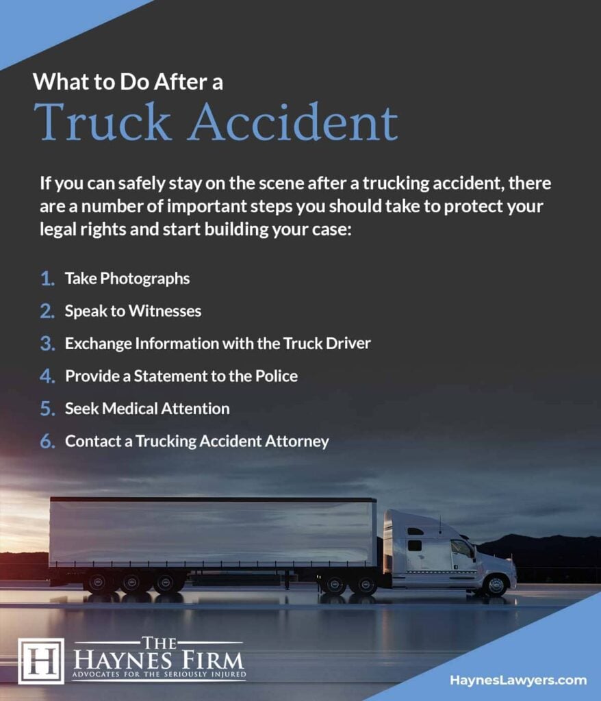 what to do after a truck accident